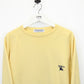 BURBERRYS 80s Knit Sweatshirt Yellow | Large