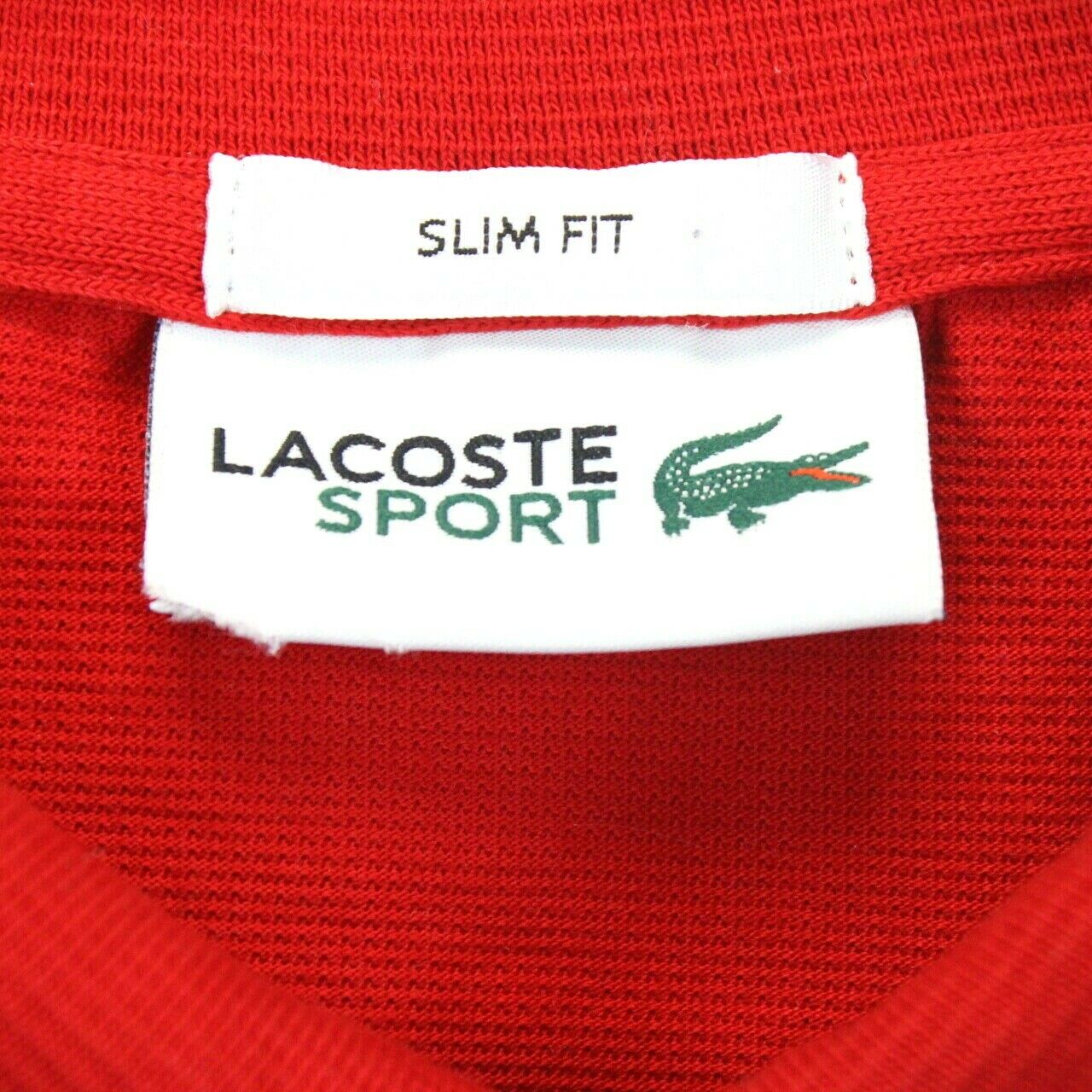 LACOSTE Polo Shirt Red | XL