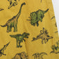 Womens Dinosaur Pinafore Dress Yellow | Medium