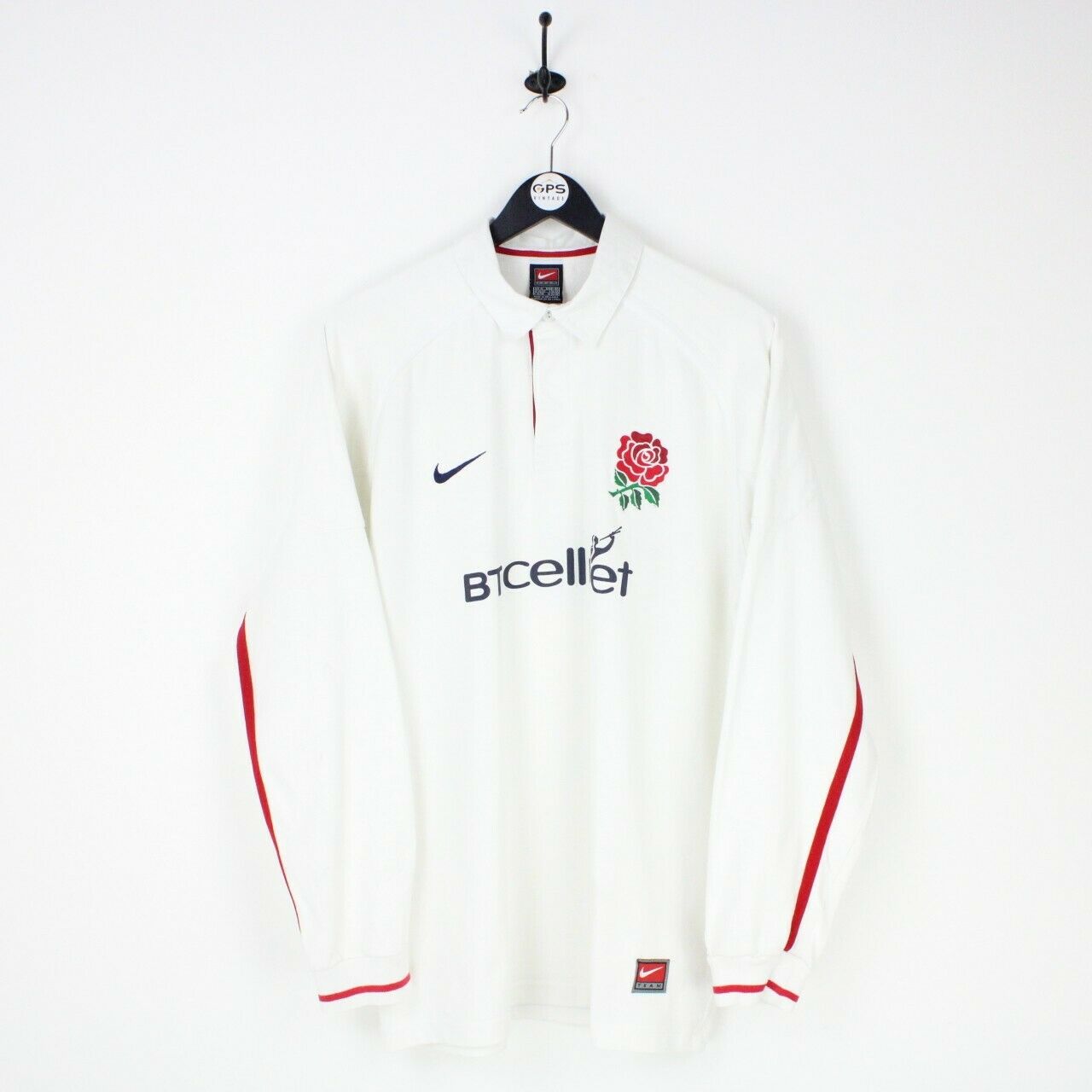 ウェア 90-00s NIKE TEAM England Rugby Jersey XL Mens NIKE TEAM 90s ENGLAND Rugby Jersey White | XL – GPS Vintage