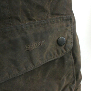 Womens BARBOUR Utility Waxed Jacket Brown | Medium