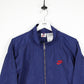 Vintage 90s NIKE Track Top Jacket Navy Blue | Medium
