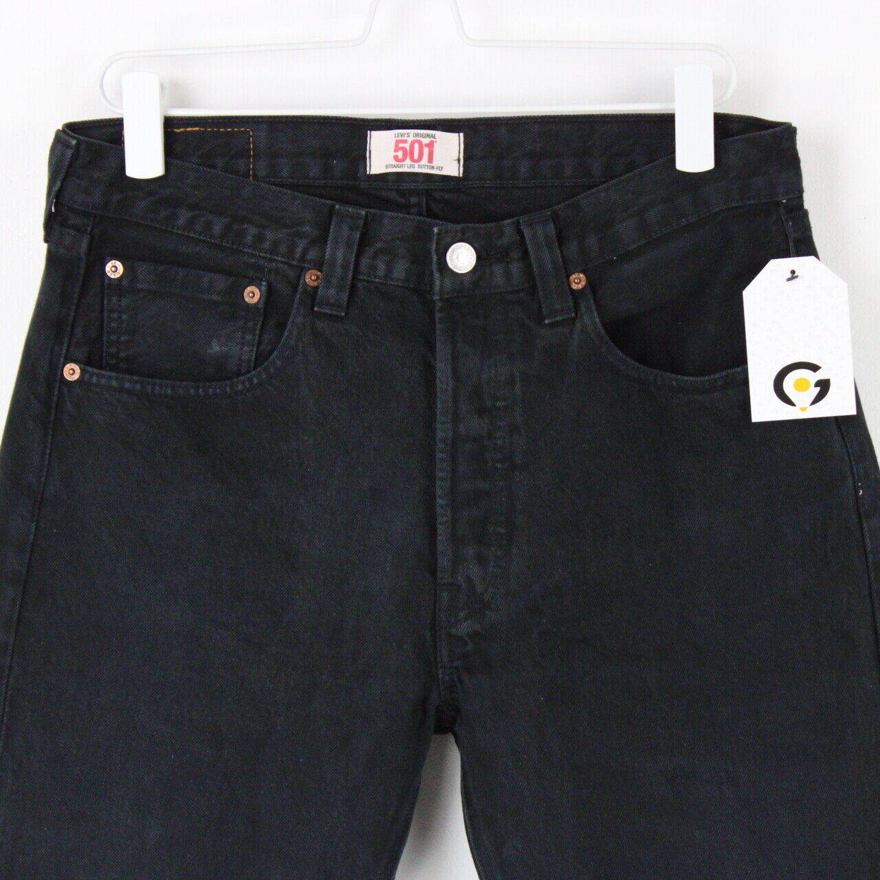 Mens LEVIS 501 Jeans Black | W32 L34