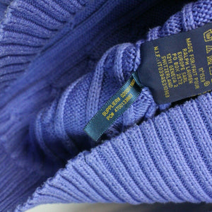 Womens RALPH LAUREN Knit Sweatshirt Blue | Small