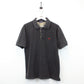 BURBERRY 00s Polo Shirt Black | Large