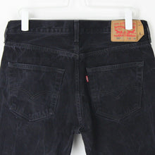Load image into Gallery viewer, Mens LEVIS 501 Jeans Black Charcoal | W33 L32
