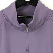 Load image into Gallery viewer, Womens NIKE 1/4 Zip Sweatshirt Purple | Large
