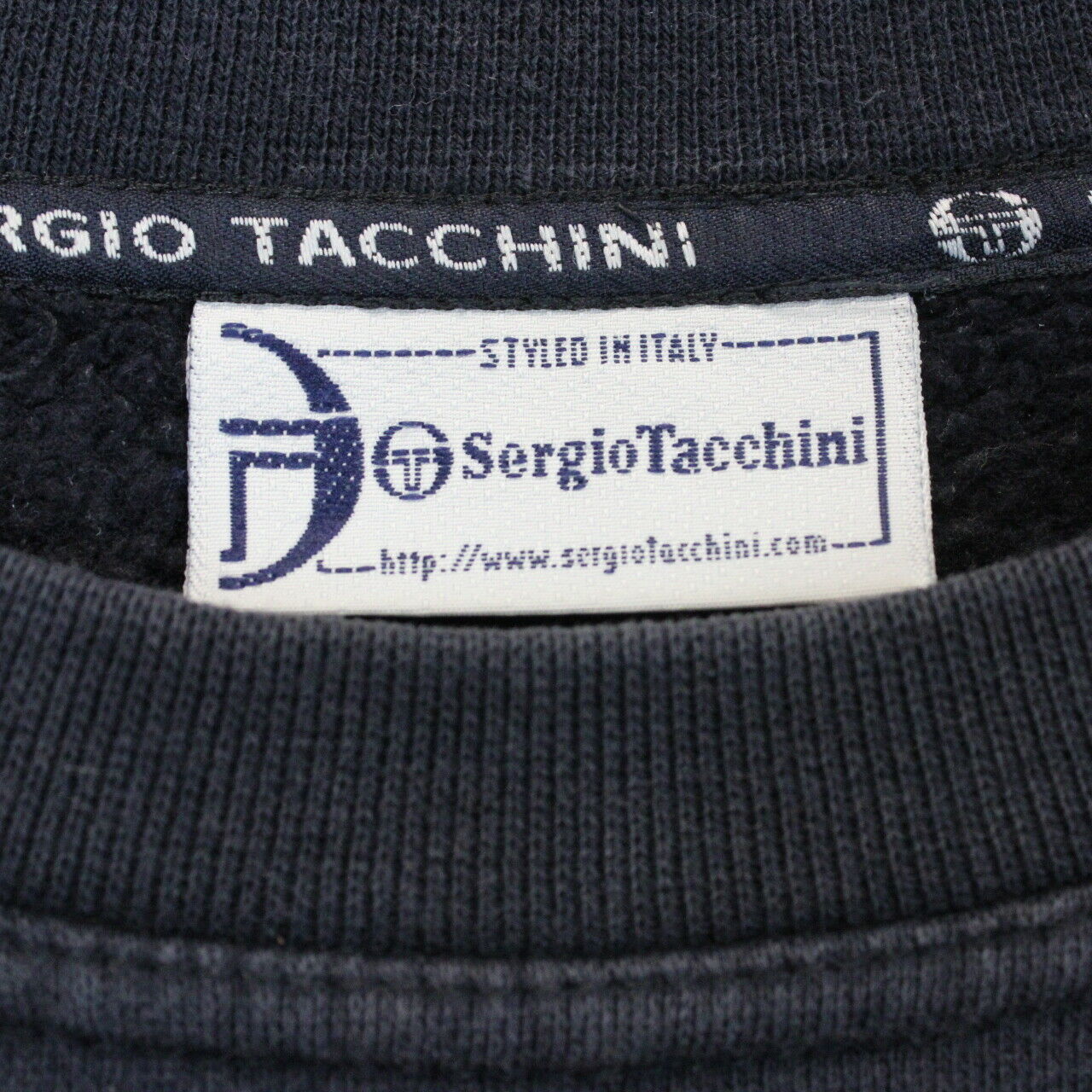 Womens SERGIO TACCHINI 90s Sweatshirt Navy Blue | Small