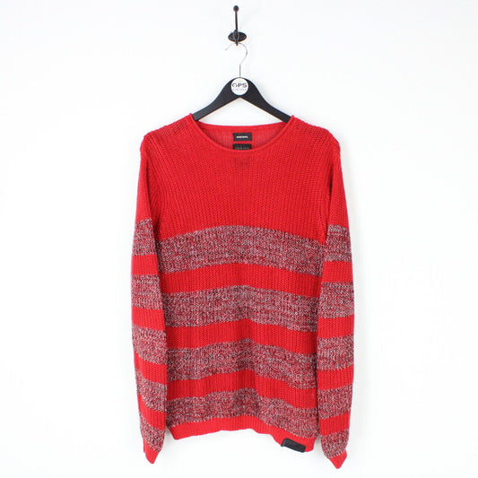 Mens DIESEL Knit Sweatshirt Red | Medium