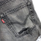 Womens LEVIS 501 Shorts Grey Charcoal | W28