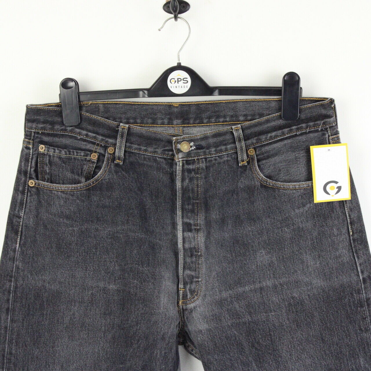 Mens LEVIS 501 Jeans Black | W38 L28