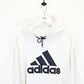 ADIDAS Hoodie White | Large