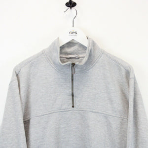CARHARTT 1/4 Zip Sweatshirt Grey | Medium