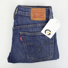 Load image into Gallery viewer, Womens LEVIS 501 Skinny Jeans Dark Blue | W26 L28
