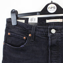 Load image into Gallery viewer, Womens LEVIS Ribcage Jeans Black Charcoal | W31 L27
