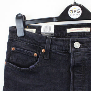 Womens LEVIS Ribcage Jeans Black Charcoal | W31 L27