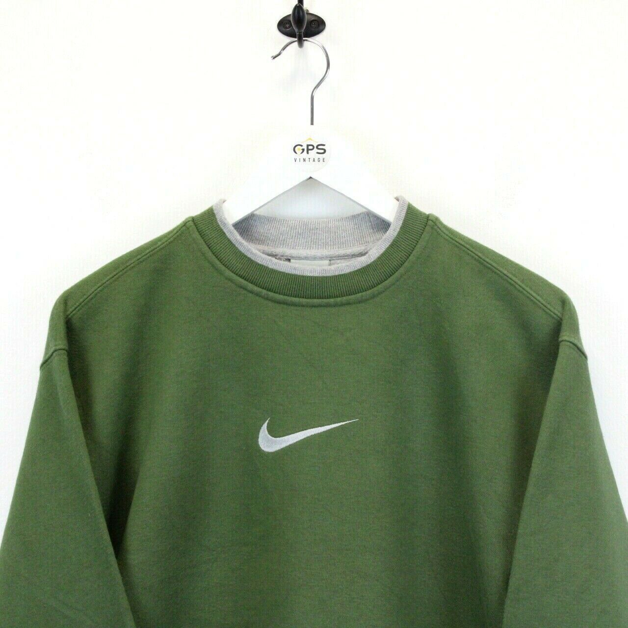 NIKE 00s Sweatshirt Green | Medium