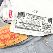 Load image into Gallery viewer, LEVIS 501 Jeans Grey | W36 L32
