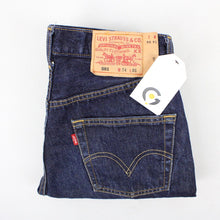 Load image into Gallery viewer, Womens LEVIS 501 Jeans Dark Blue | W29 L26
