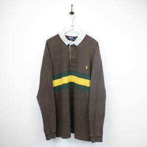 RALPH LAUREN Polo Shirt Brown | XXXL
