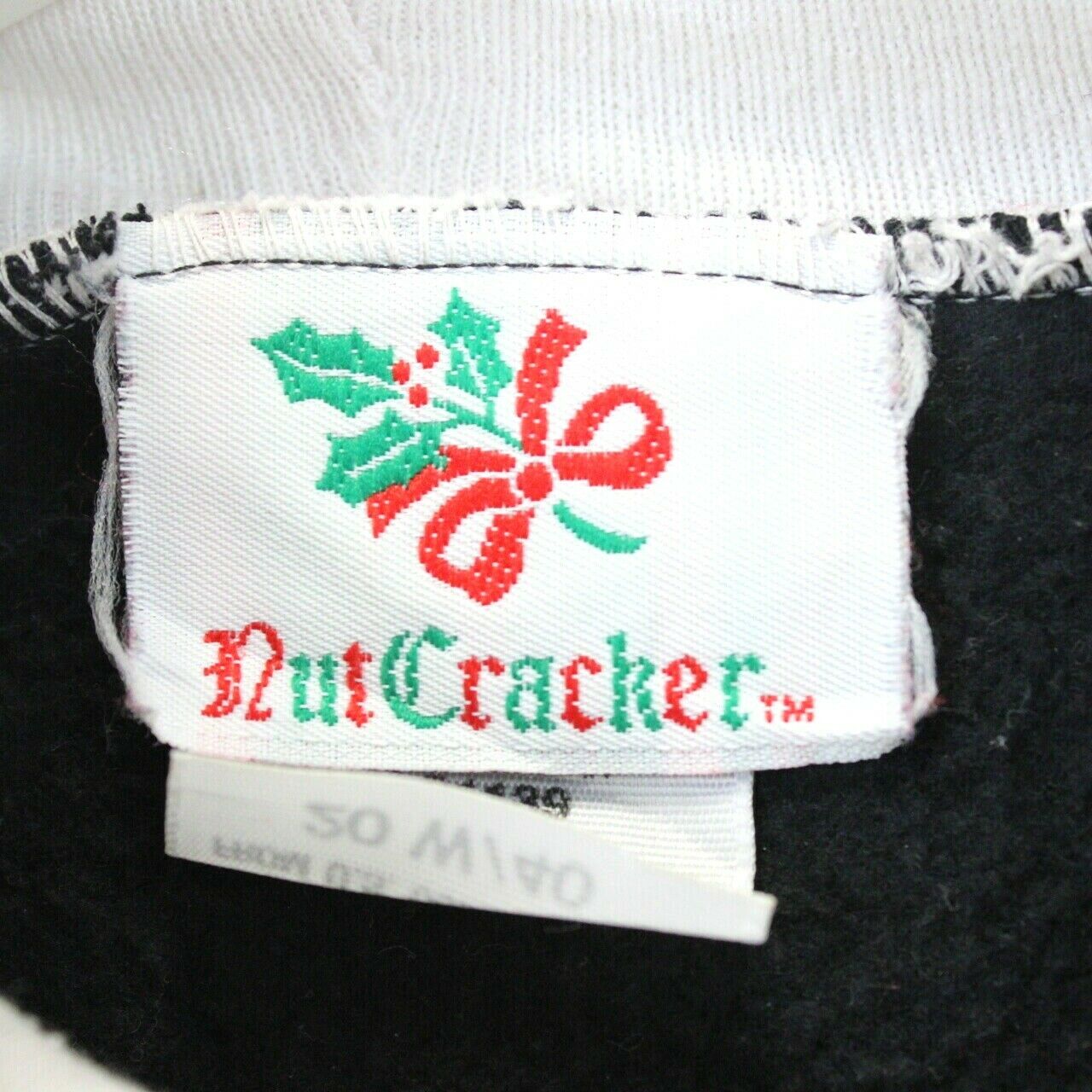 Womens 90s Christmas Sweatshirt Black | XL