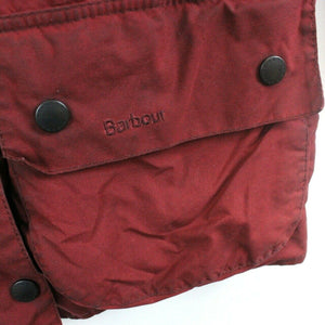 Womens BARBOUR Bedale Waxed Jacket Red | Medium
