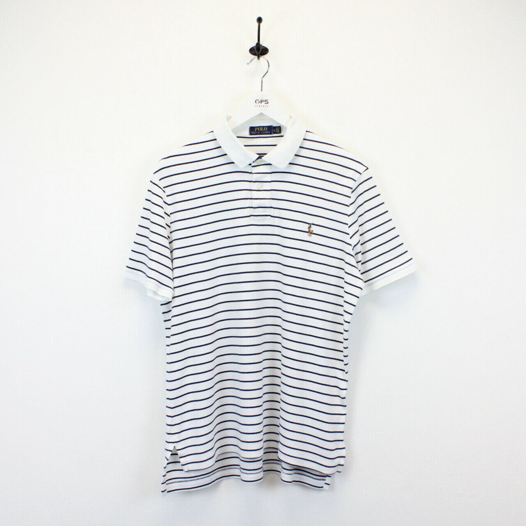 RALPH LAUREN Polo Shirt White | Large