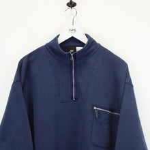 Load image into Gallery viewer, NIKE AIR 90s 1/4 Zip Sweatshirt Navy Blue | Large
