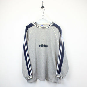 ADIDAS 90s Sweatshirt Grey | Large