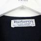 Vintage 90s BURBERRY Knit Sweatshirt Navy | Large