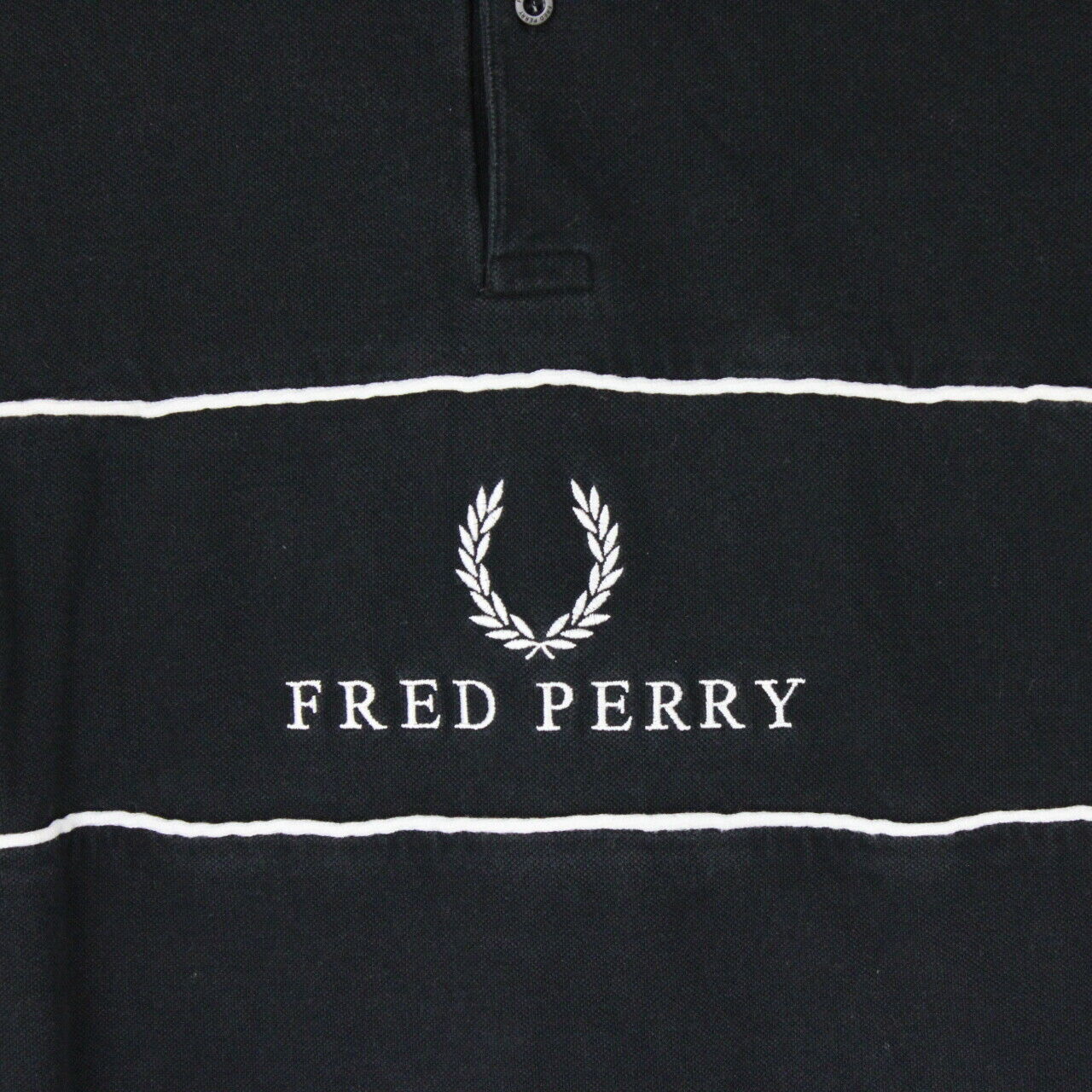 Mens FRED PERRY Polo Shirt Black | Small