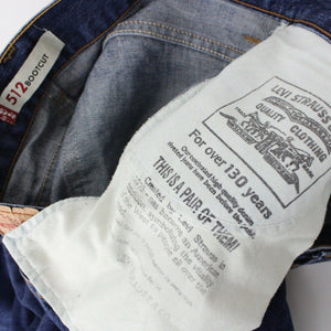 Mens LEVIS 512 Jeans Dark Blue | W34 L34