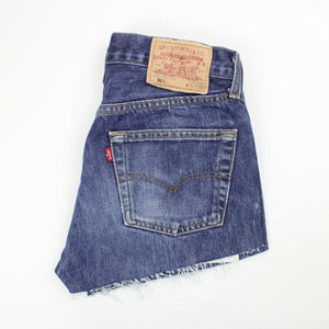 Womens LEVIS 501 Shorts Dark Blue | W28