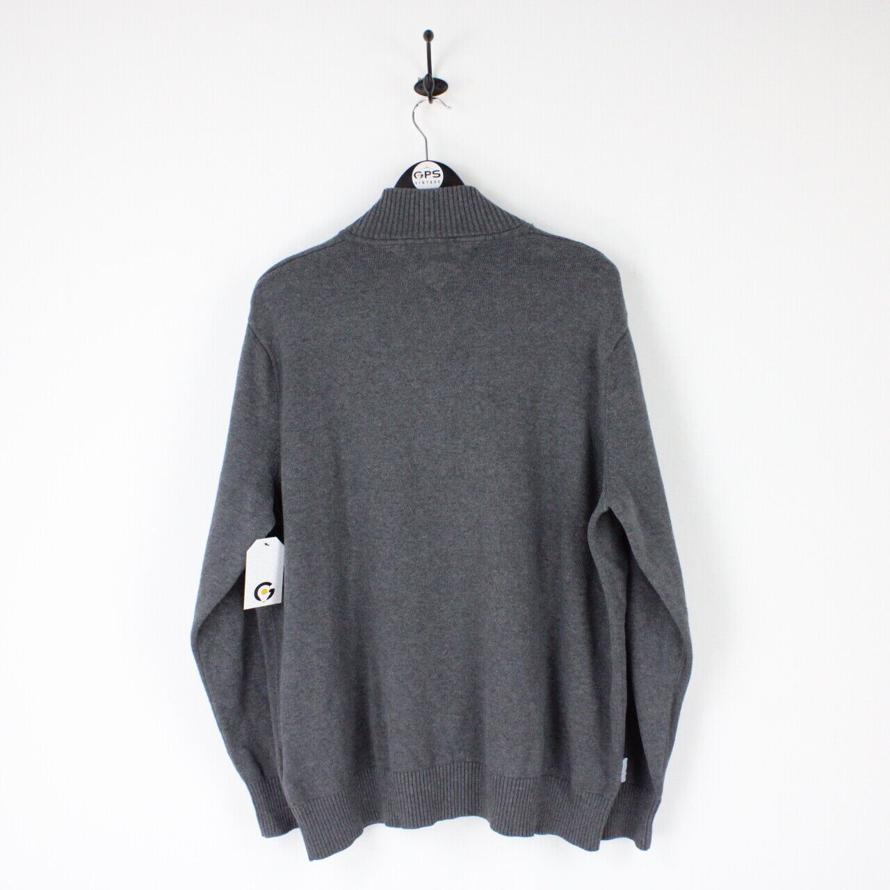 TOMMY HILFIGER 1/4 Zip Sweatshirt Grey | XXL