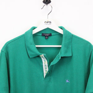 BURBERRY Polo Shirt Green | Large