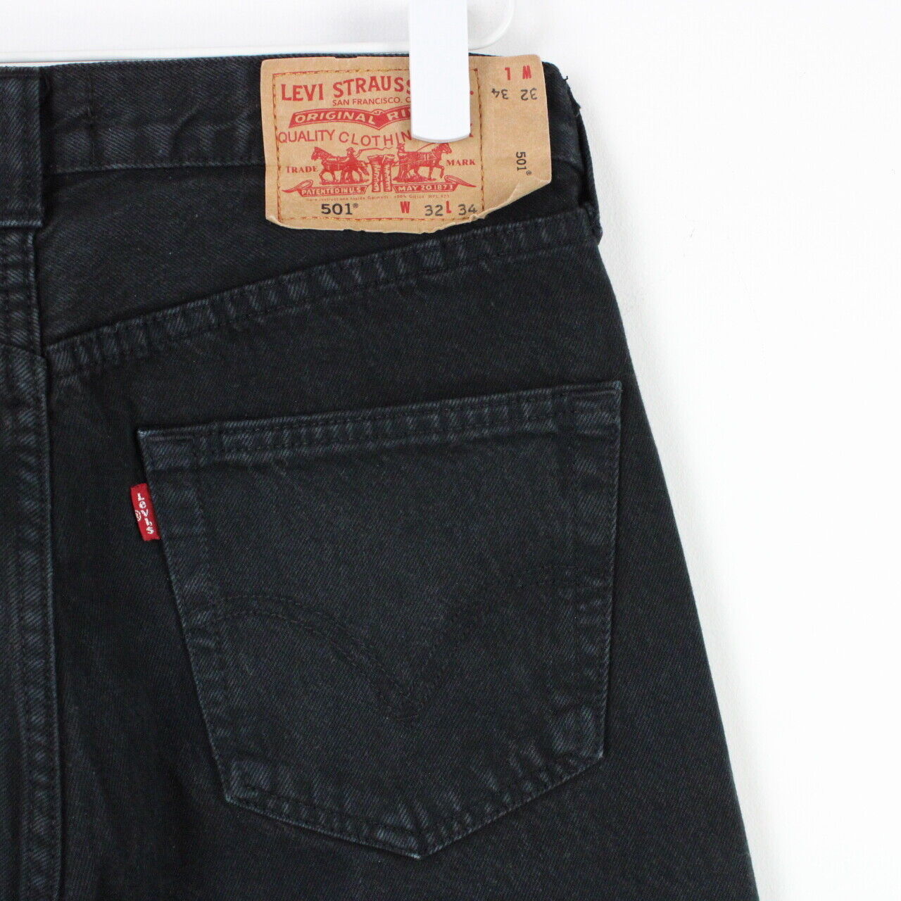 Mens LEVIS 501 Jeans Black | W32 L34
