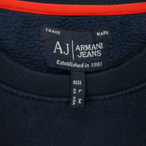 ARMANI Sweatshirt Navy Blue | Medium