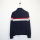 TOMMY HILFIGER 00s 1/4 Zip Knit Sweatshirt Navy Blue | Medium