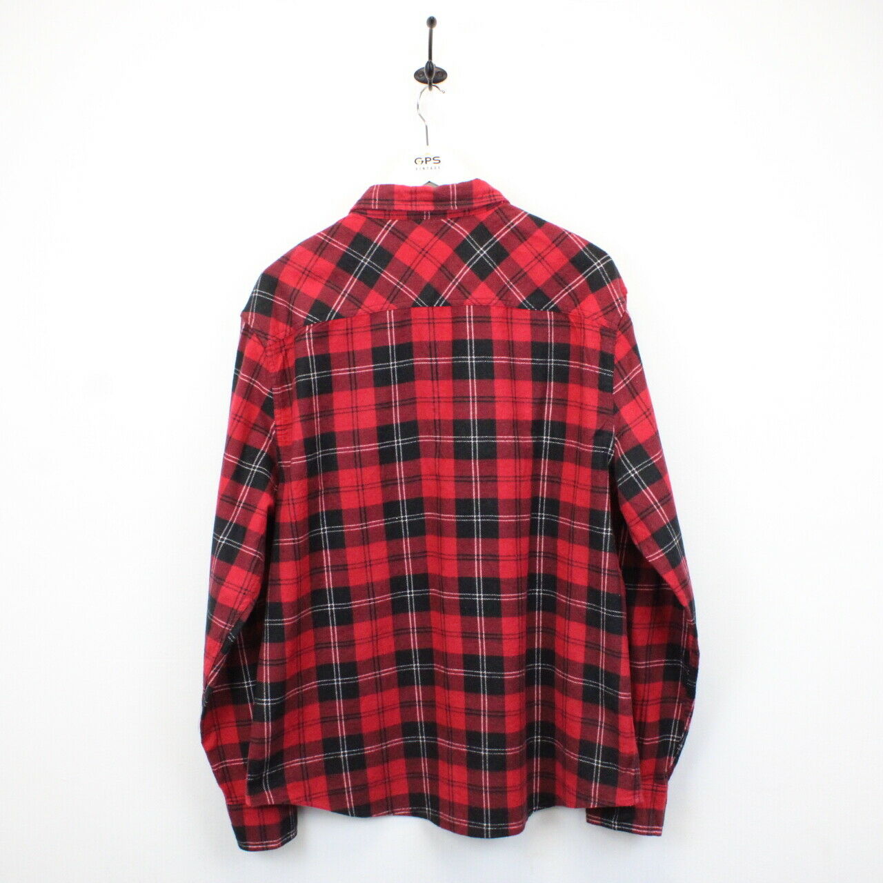 Flannel Plaid Shirt Red | Large