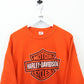 HARLEY DAVIDSON 90s Sweatshirt Orange | Large
