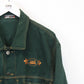 90s Denim Jacket Green | Large