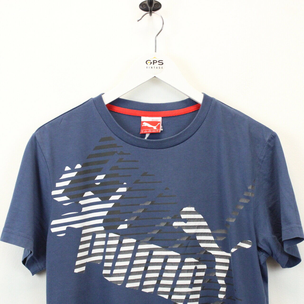 PUMA T-Shirt Navy Blue | Medium