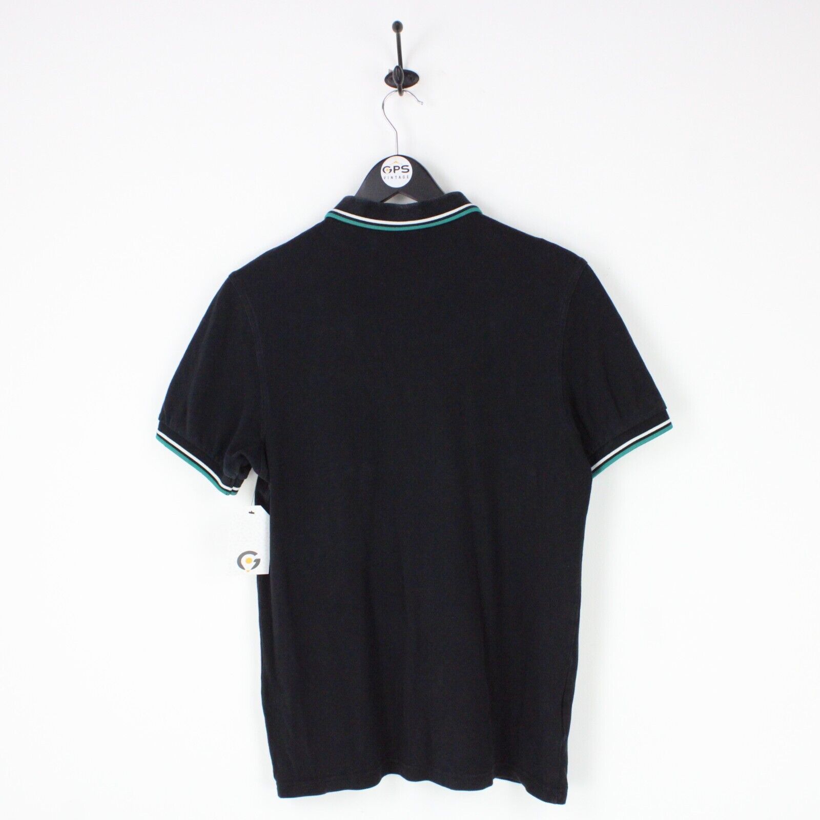 Mens FRED PERRY Polo Shirt Black | Medium