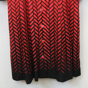 Womens 90s Dress Red | Small