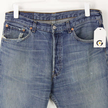 Load image into Gallery viewer, Mens LEVIS 501 Jeans Mid Blue | W33 L34
