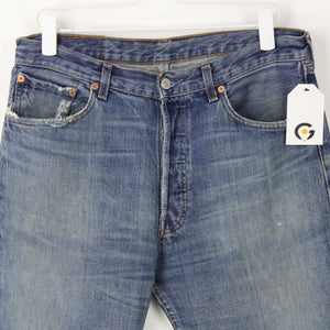 Mens LEVIS 501 Jeans Mid Blue | W33 L34