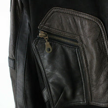 Load image into Gallery viewer, Mens 80s Leather Biker Jacket Brown | Large
