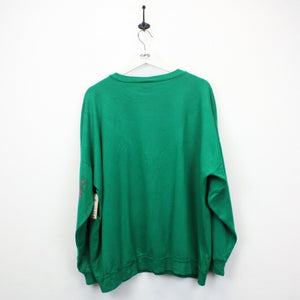 Womens 90s Christmas Sweatshirt Green | XXL