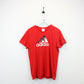 ADIDAS T-Shirt Red | Medium