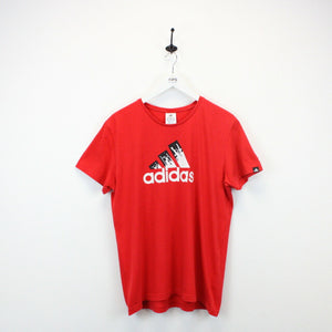 ADIDAS T-Shirt Red | Medium